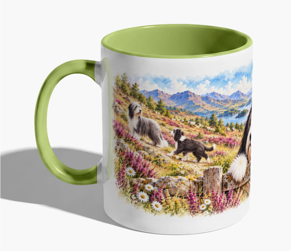Sommer in den Highlands - Bearded Collie Tasse No. 2